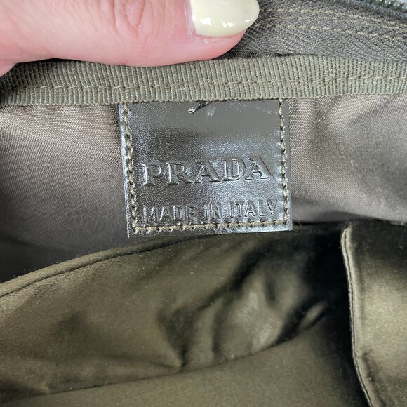 Prada Satin Loafers with Shoe Bag Olive Green 37 - Picture 11 of 14